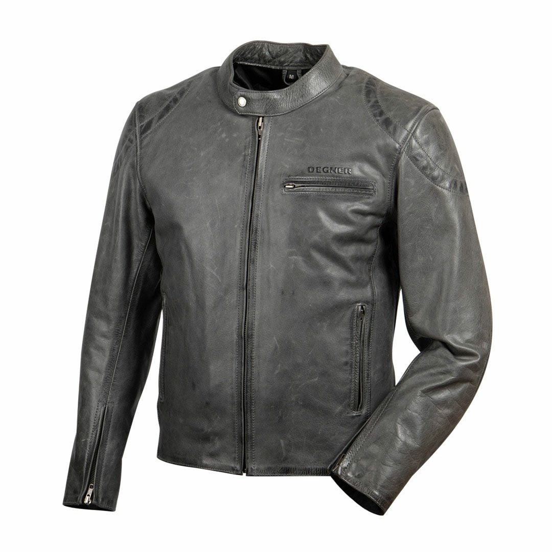 DEGNER デグナー ウインター レザー インナー付き ジャケット グレー