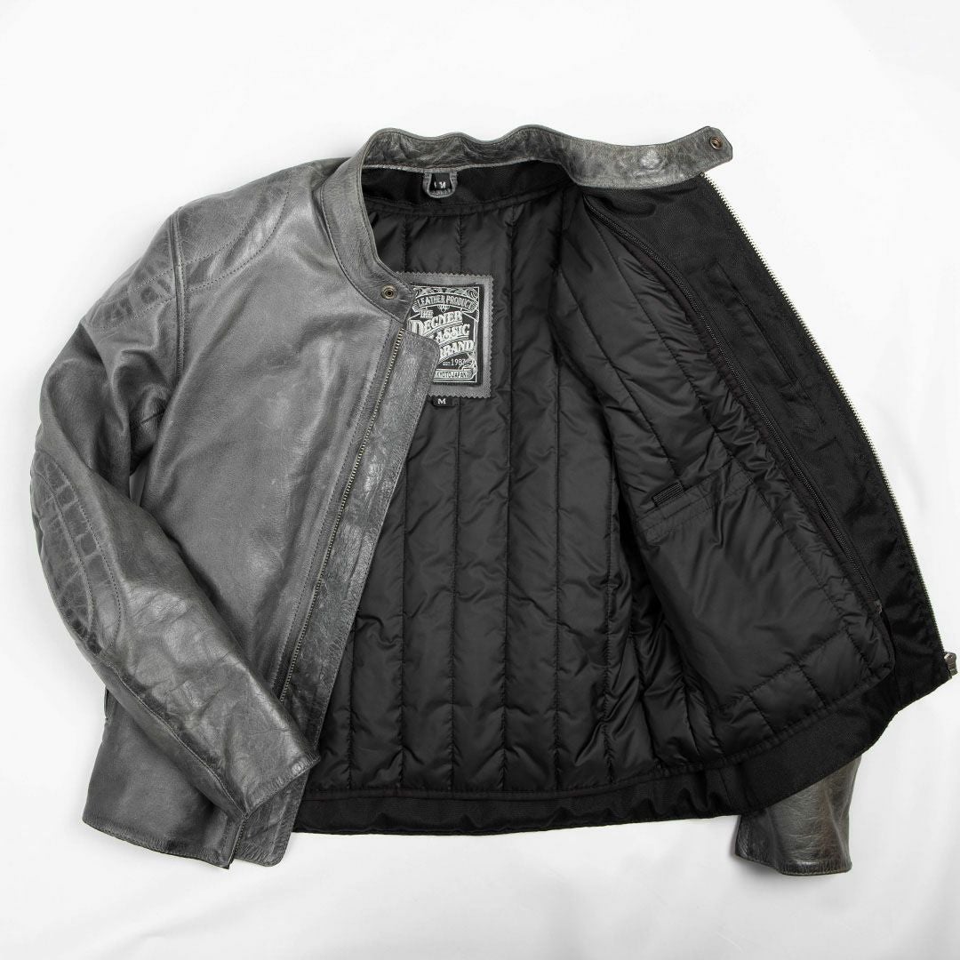 DEGNER デグナー ウインター レザー インナー付き ジャケット グレー 2