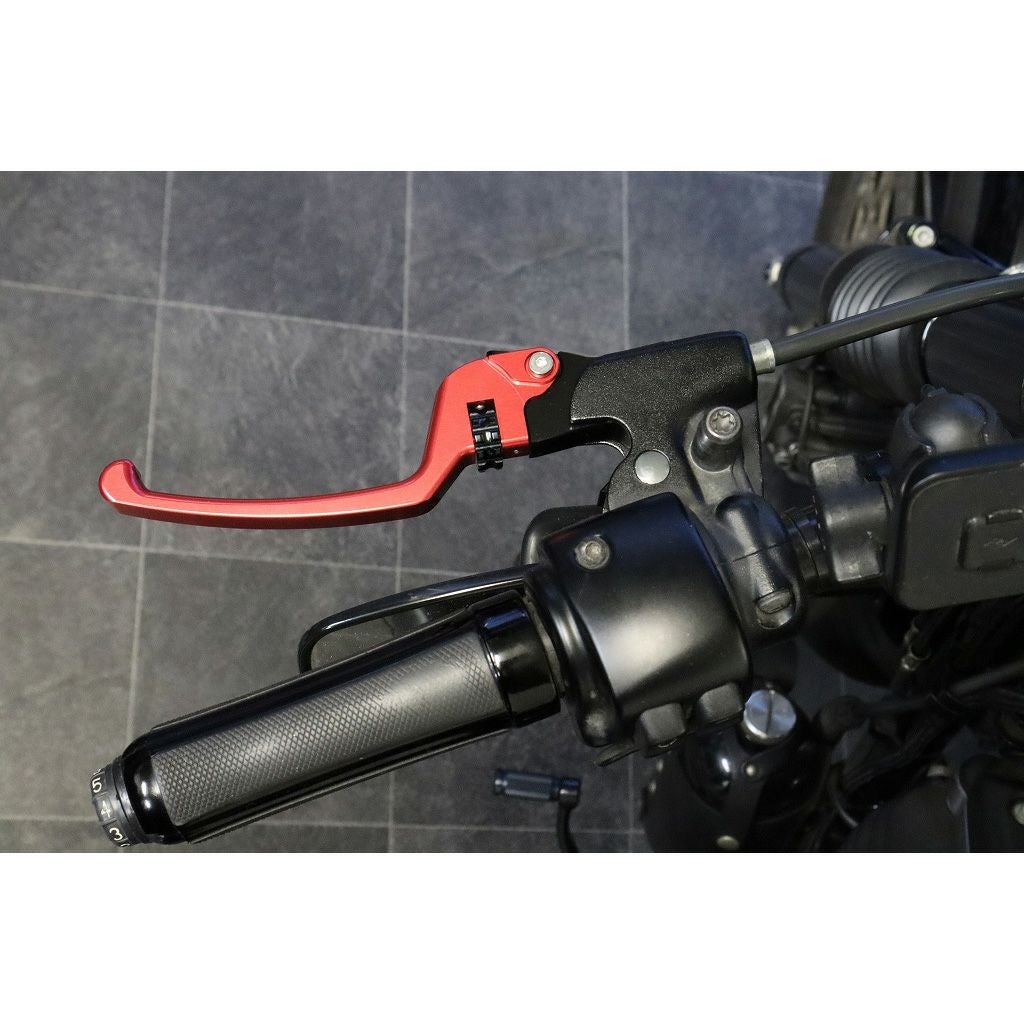 スポーツスター アジャスタブルレバーセット スタンダードタイプ (レッド/ブラック)2