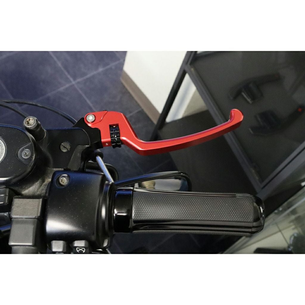 スポーツスター アジャスタブルレバーセット スタンダードタイプ (レッド/ブラック)3