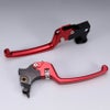 スポーツスター アジャスタブルレバーセット スタンダードタイプ (レッド/シルバー)1