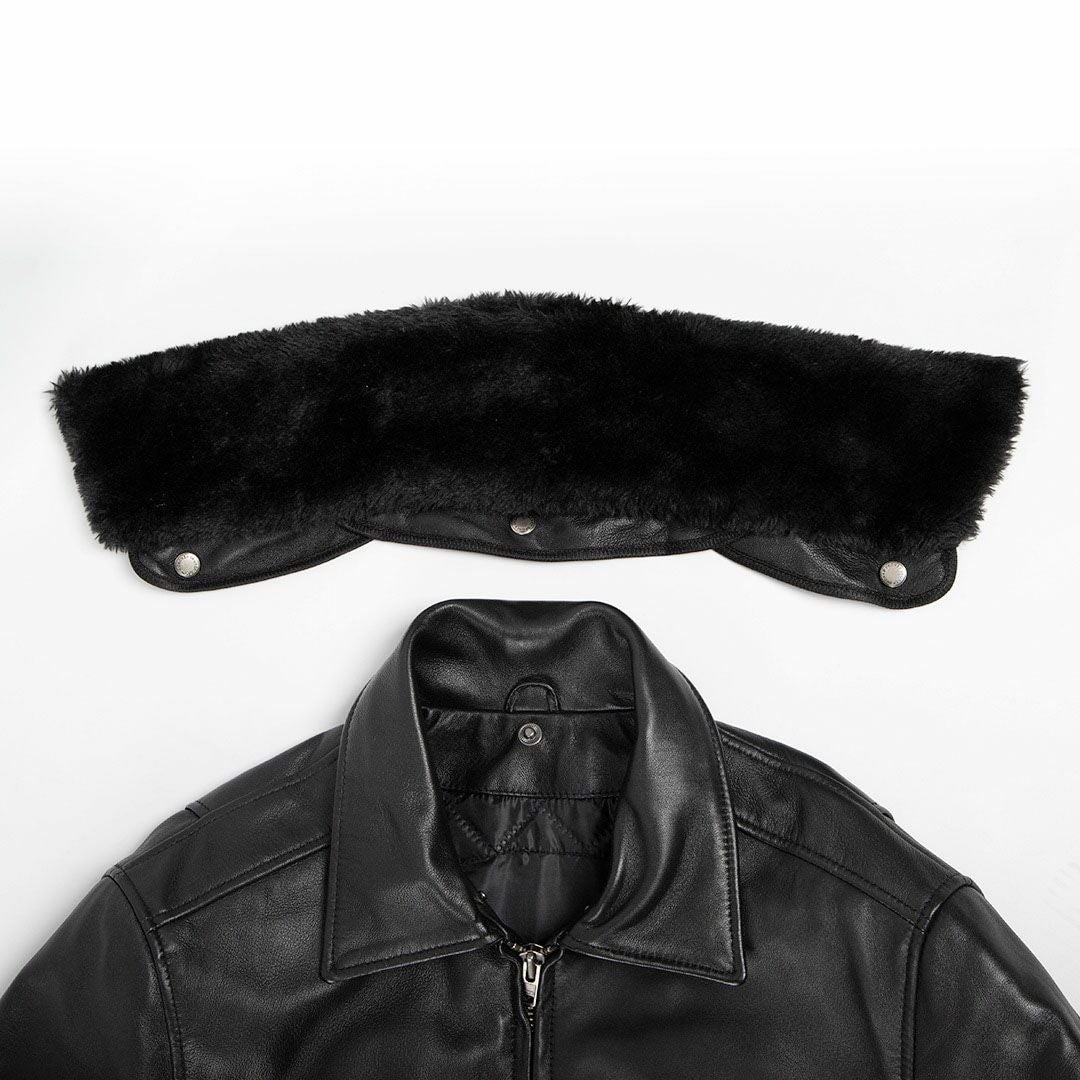 DEGNER デグナー ウインター レザー ボア付き ジャケット ブラック 6