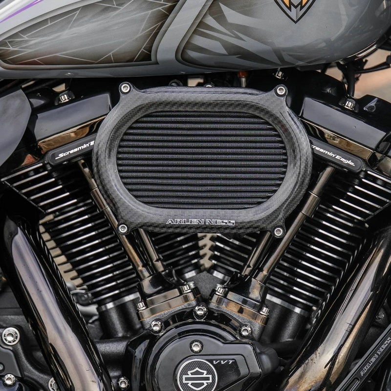 2024以降 ツーリング、2025以降 ソフテイル ステージ2・オーバルエアクリーナー (カーボンファイバー)