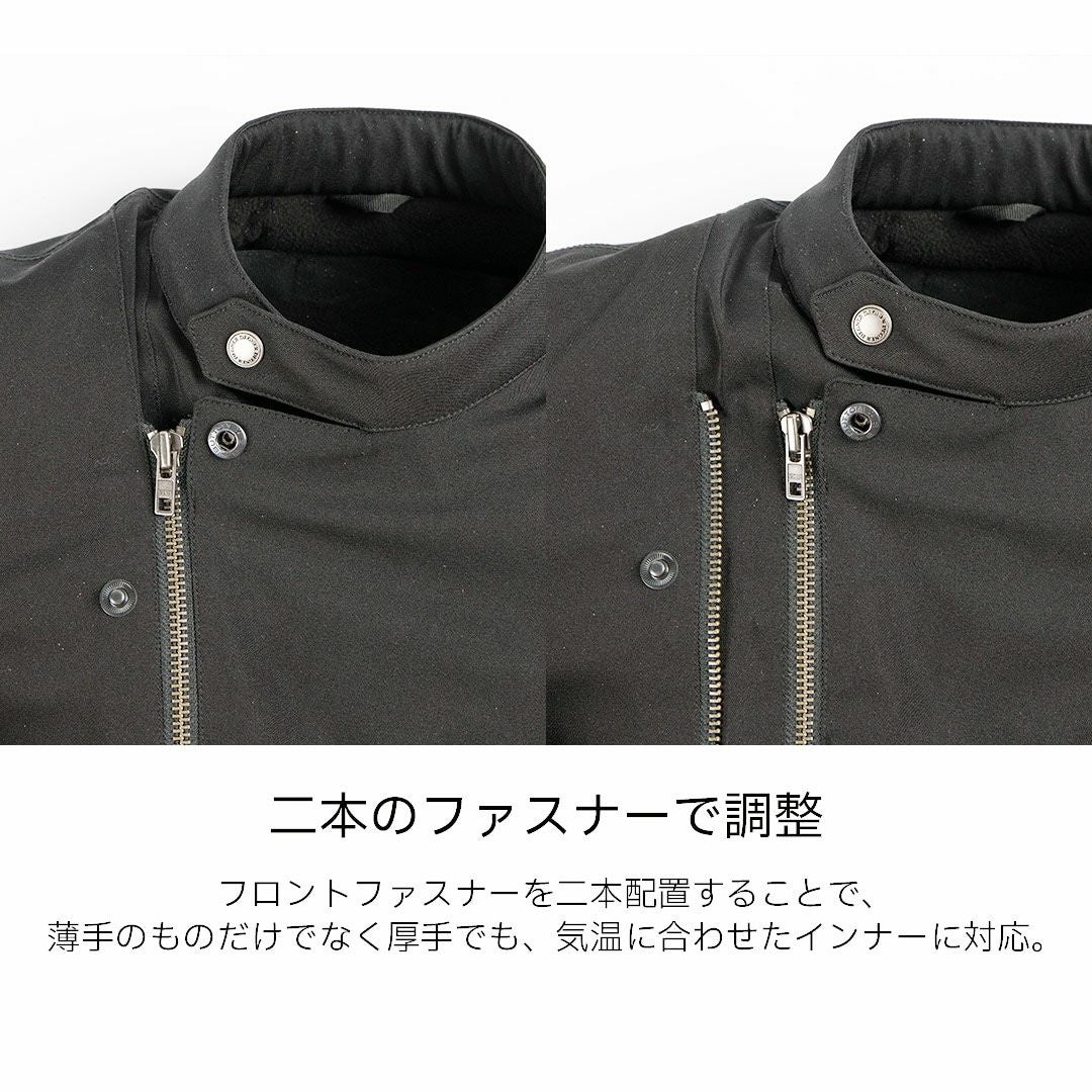 DEGNER デグナー ウインター 防風 テキスタイル ジャケット ブラック 3