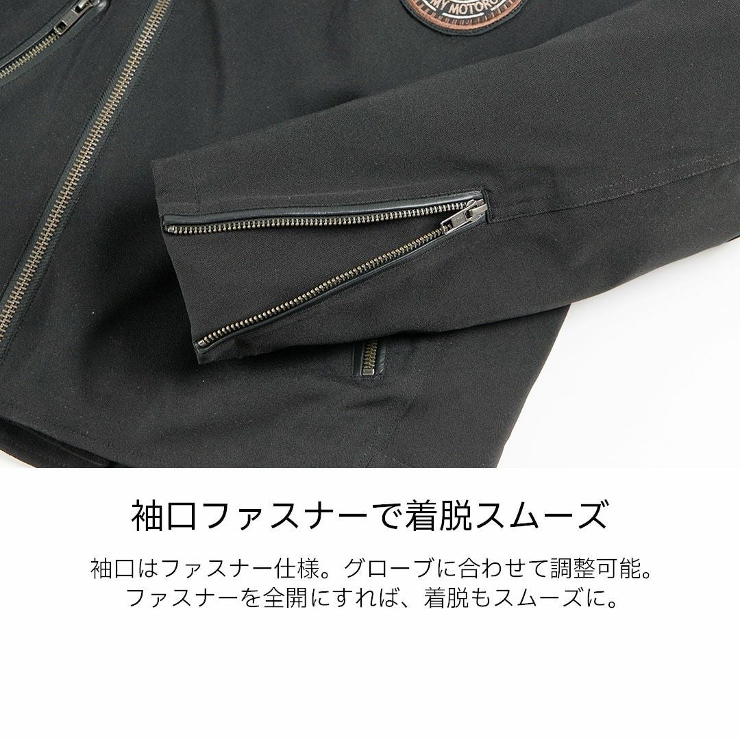 DEGNER デグナー ウインター 防風 テキスタイル ジャケット ブラック 6