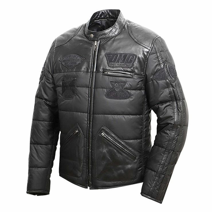 DEGNER デグナー ウインター レザー テキスタイル ジャケット ブラック