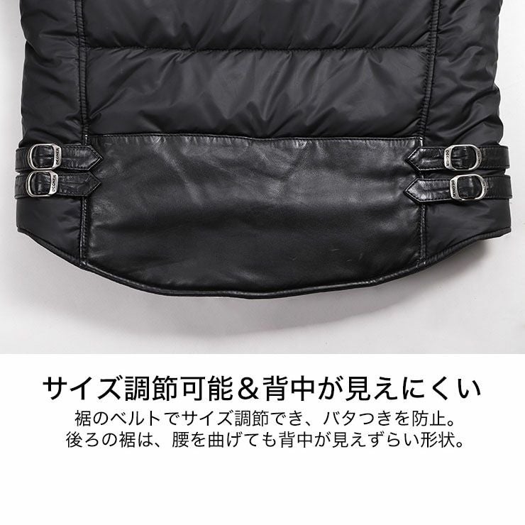 DEGNER デグナー ウインター レザー テキスタイル ジャケット ブラック 7