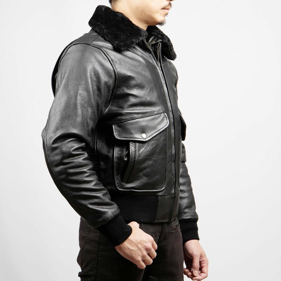 DEGNER デグナー ウインター ビンテージ フライトレザージャケット ブラック 2