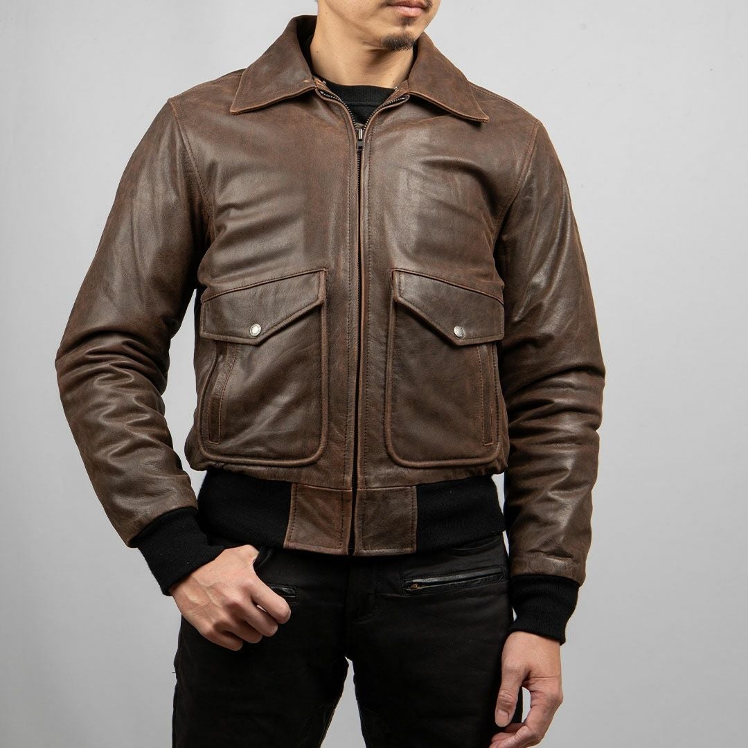 DEGNER デグナー ウインター ビンテージ フライトレザージャケット オールドブラウン 2