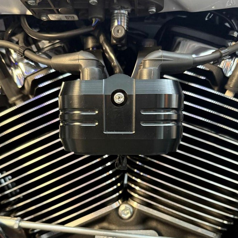 M8 ソフテイル イグニッションコイルカバー ブラック HOGWORKZ 