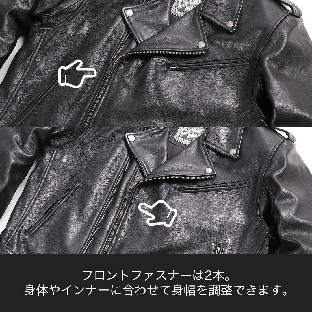 DEGNER デグナー ウインター レザー ダブルライダースジャケット 9