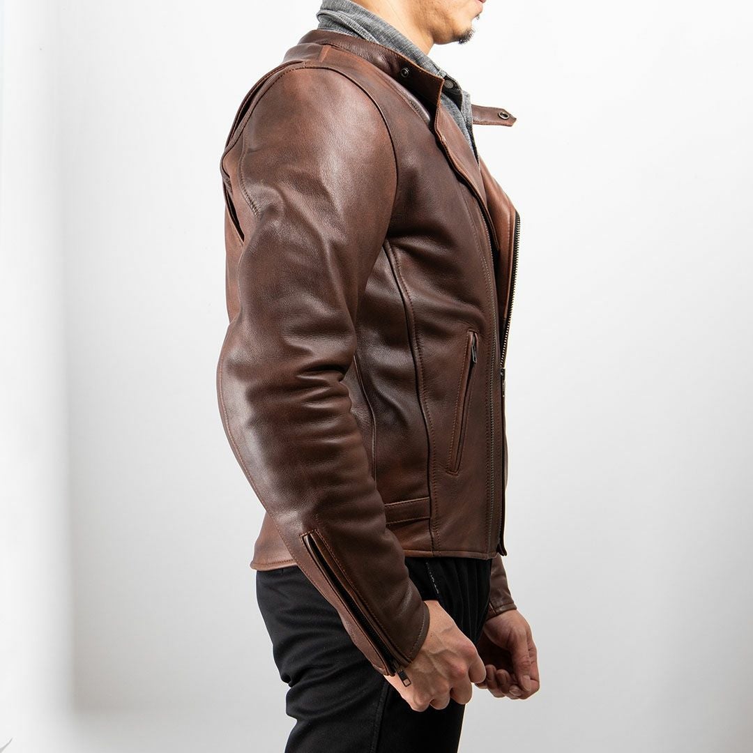 DEGNER デグナー ウインター レザー ダブルライダースジャケット ブラウン 3