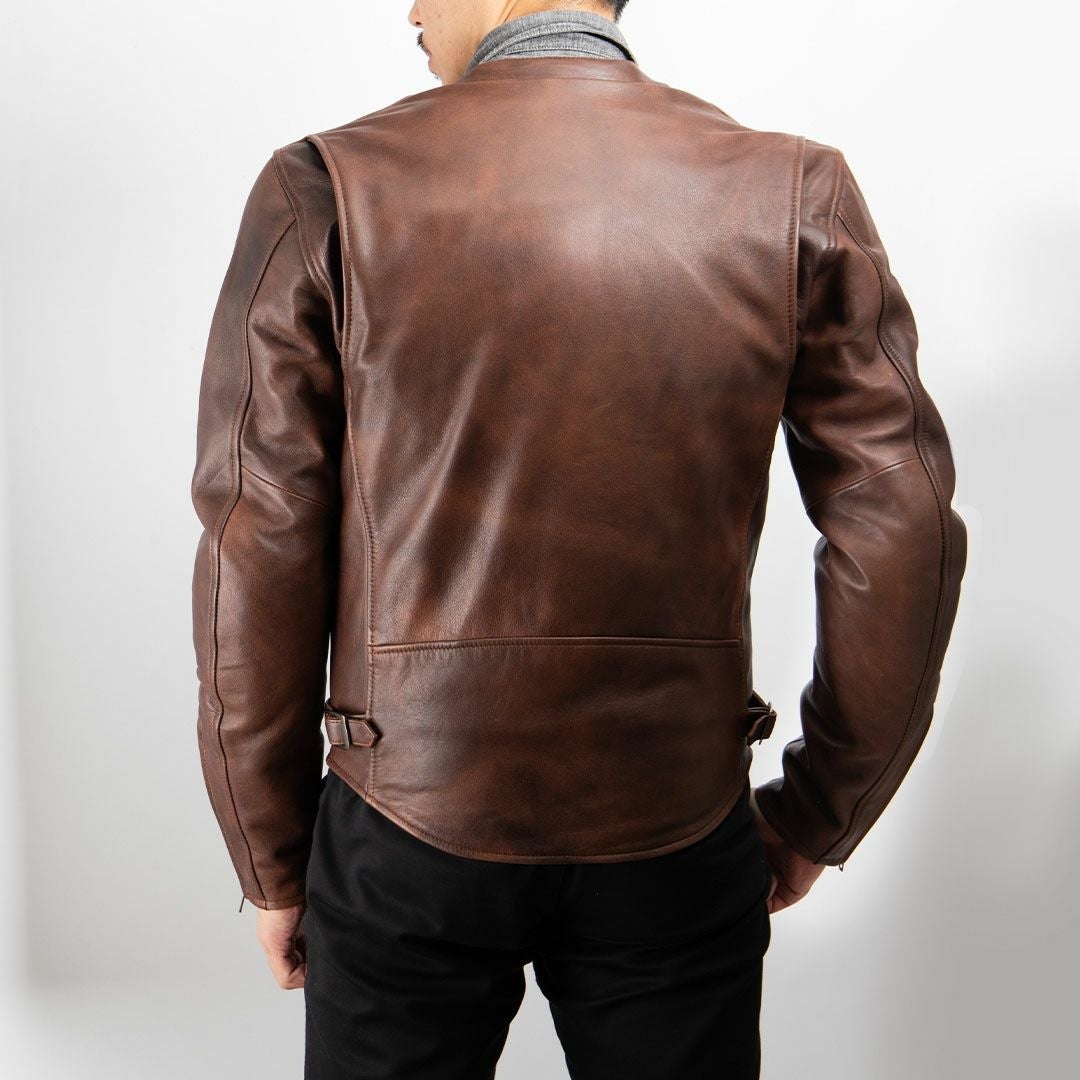 DEGNER デグナー ウインター レザー ダブルライダースジャケット ブラウン 4