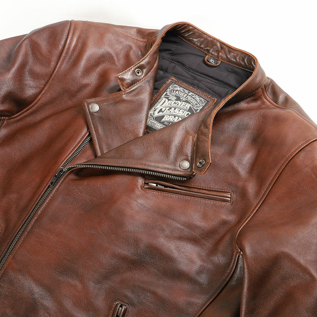 DEGNER デグナー ウインター レザー ダブルライダースジャケット ブラウン 5
