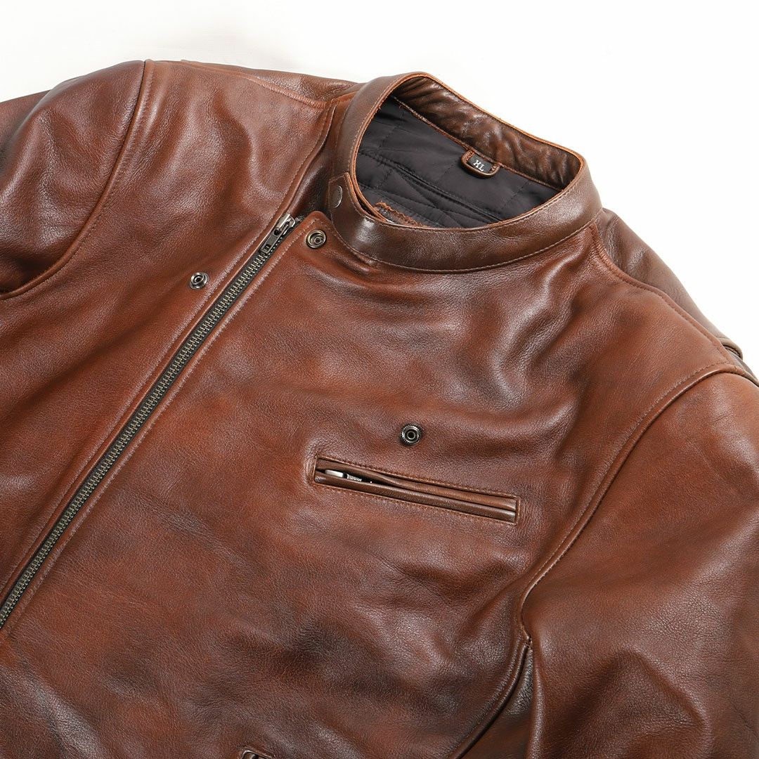 DEGNER デグナー ウインター レザー ダブルライダースジャケット ブラウン 6