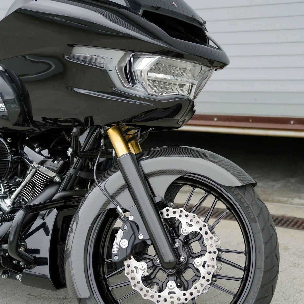 21インチファットタイヤ用 Rapper カーボン・フロントフェンダー