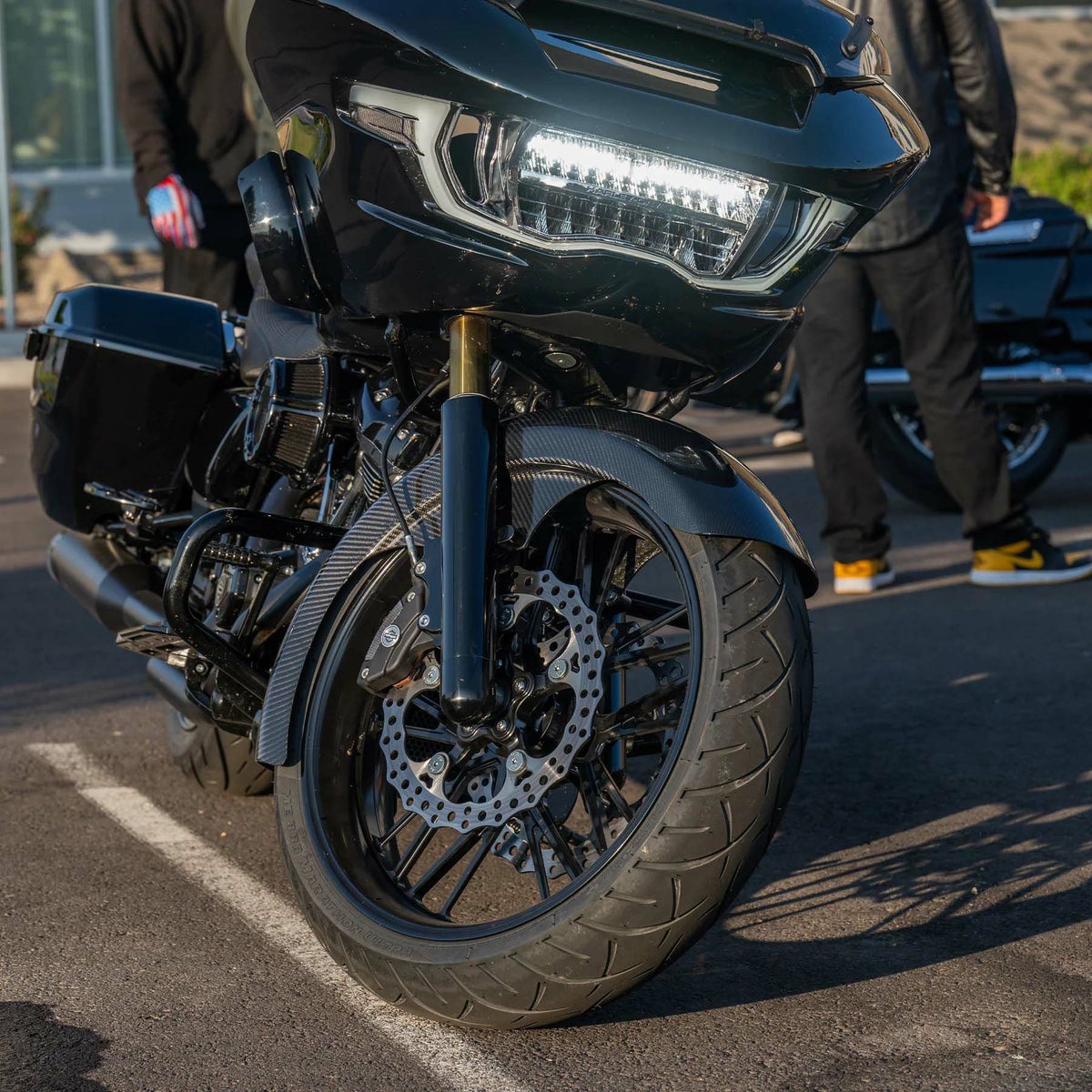 21インチファットタイヤ用 Rapper カーボン・フロントフェンダー2