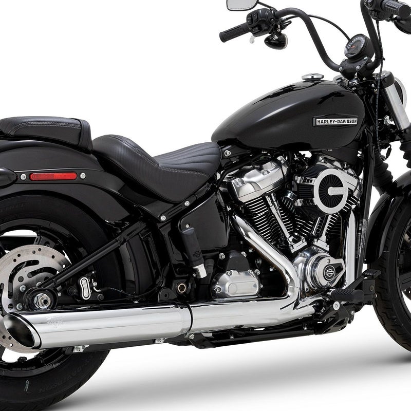 ツインスラッシュ・スリップオンマフラー (クローム)