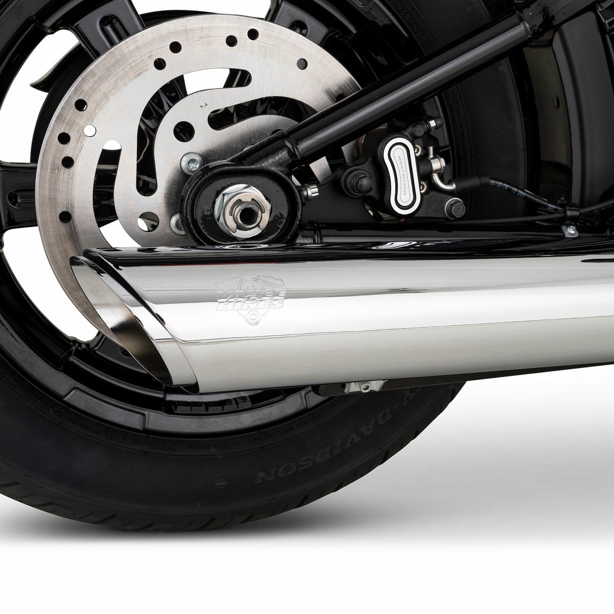 ツインスラッシュ・スリップオンマフラー (クローム)2