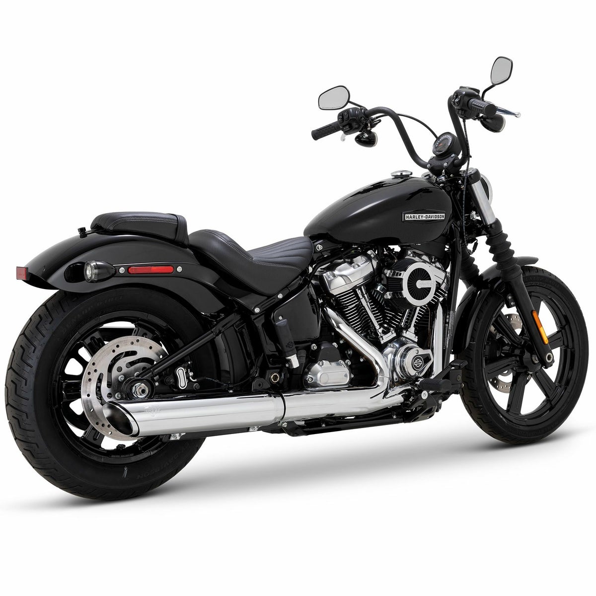 ツインスラッシュ・スリップオンマフラー (クローム)3