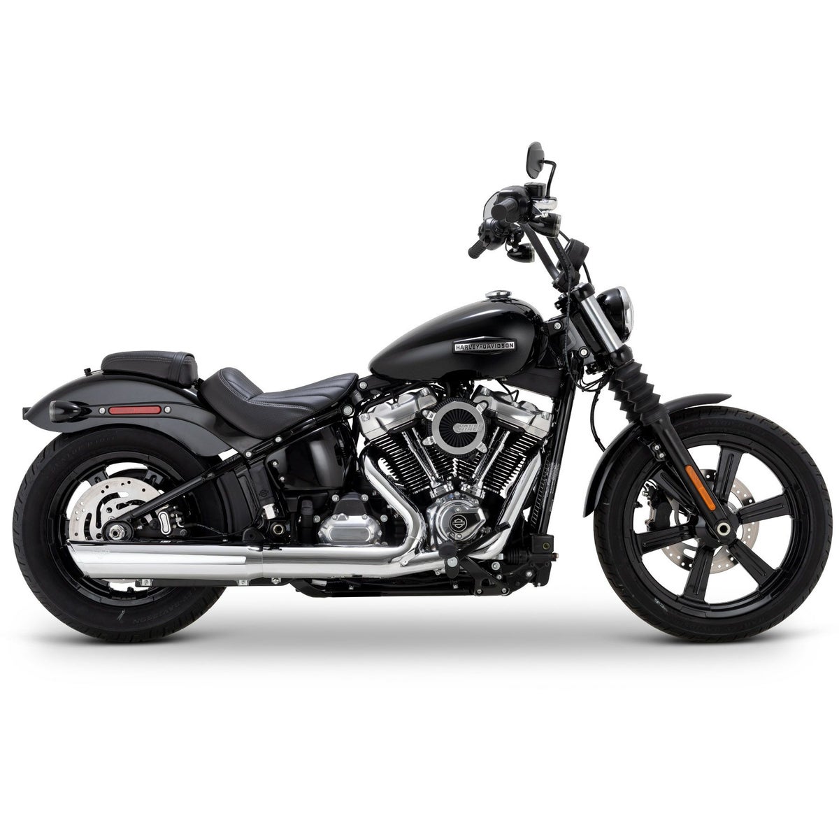 ツインスラッシュ・スリップオンマフラー (クローム)4