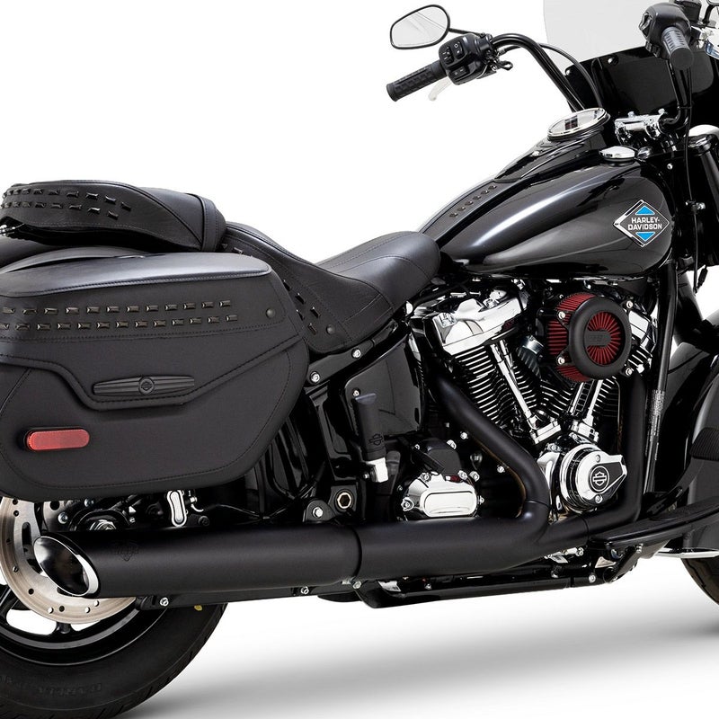 ツインスラッシュ・スリップオンマフラー (リンクルブラック)