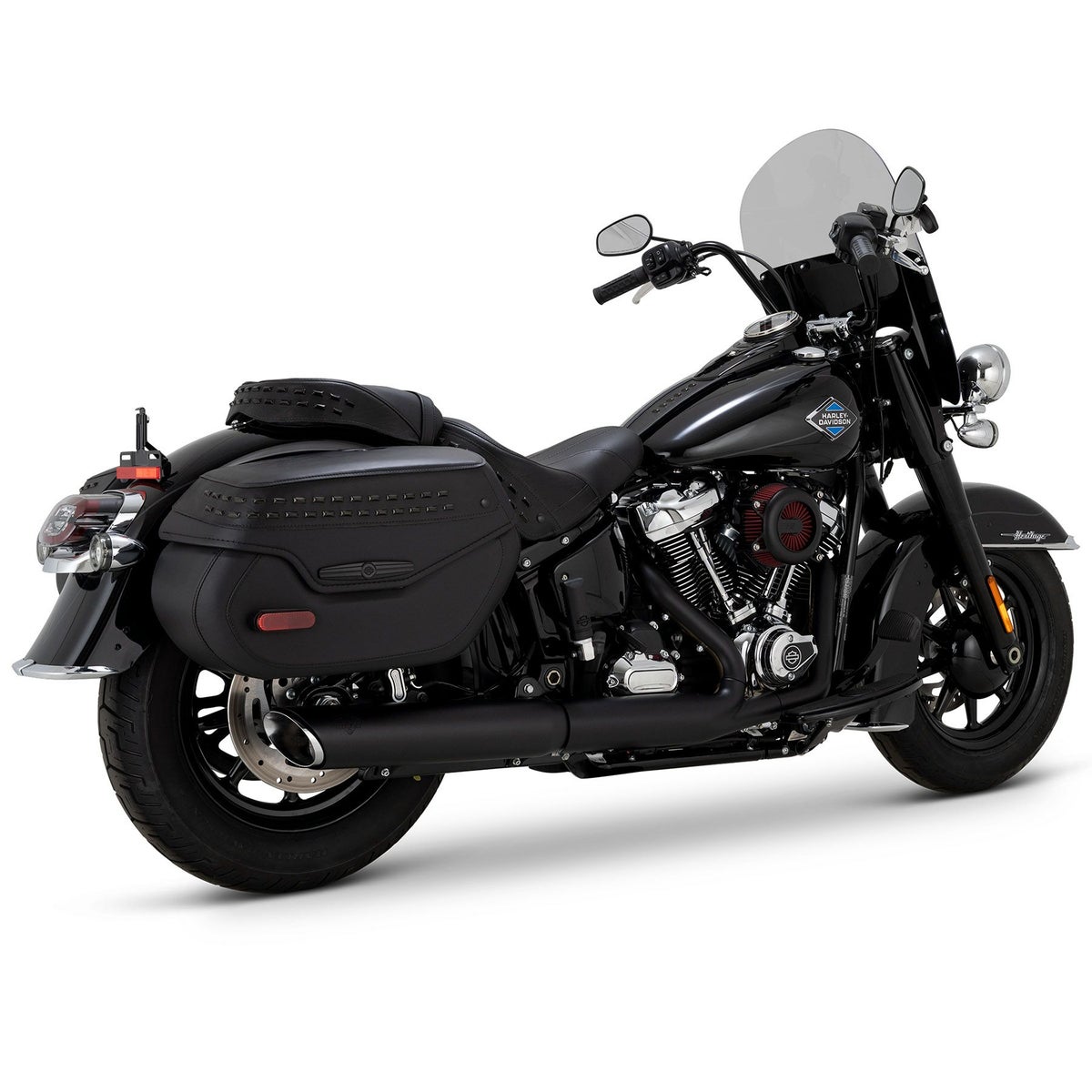 ツインスラッシュ・スリップオンマフラー (リンクルブラック)3