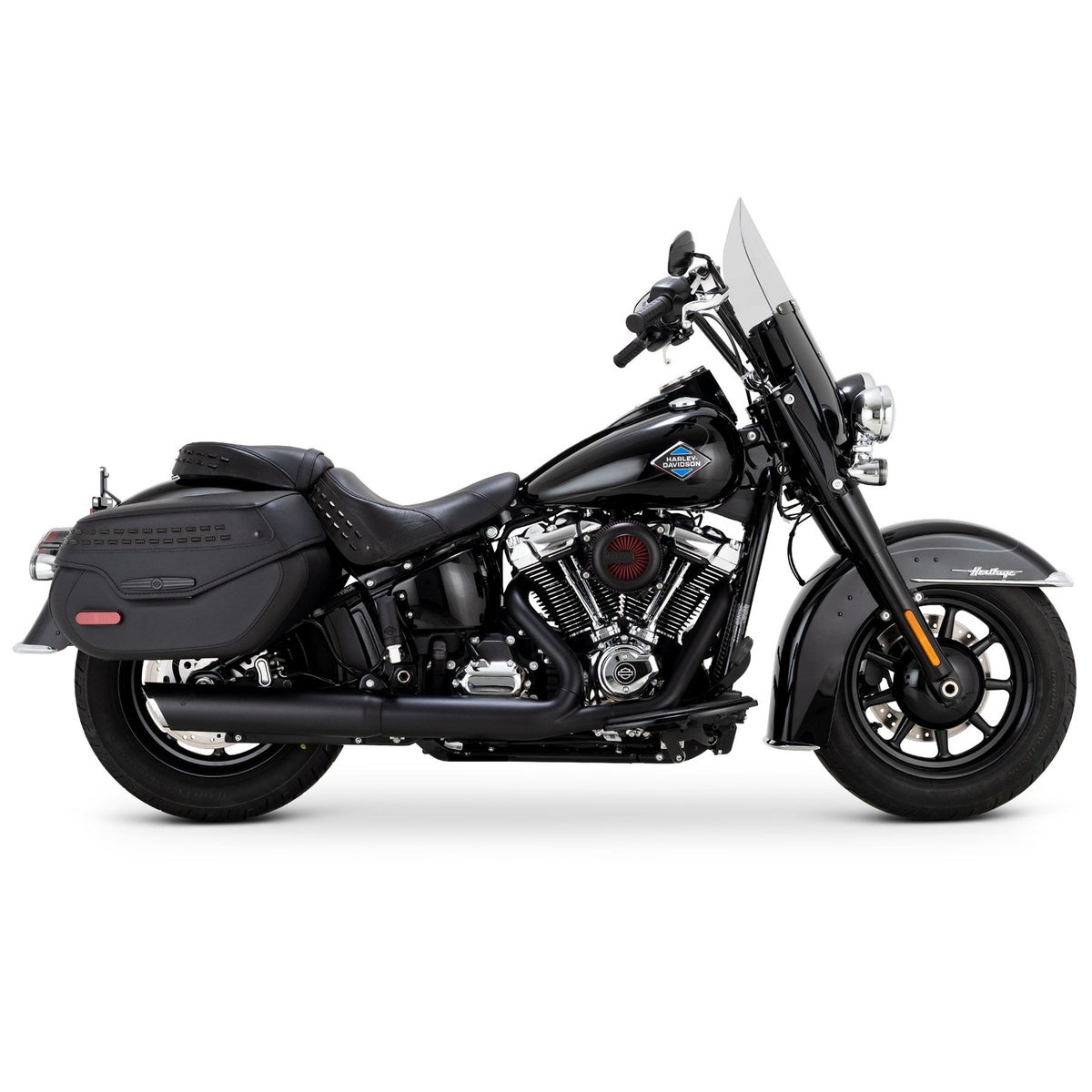 ツインスラッシュ・スリップオンマフラー (リンクルブラック)4