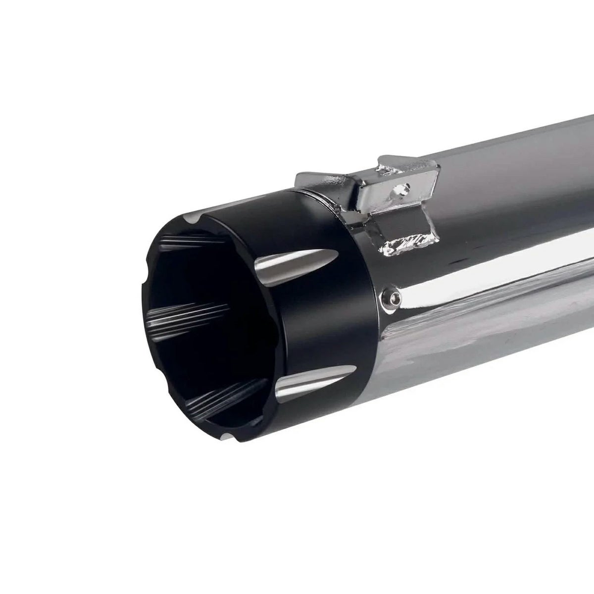 4インチ スリップオンマフラー (クローム/ブラック)2