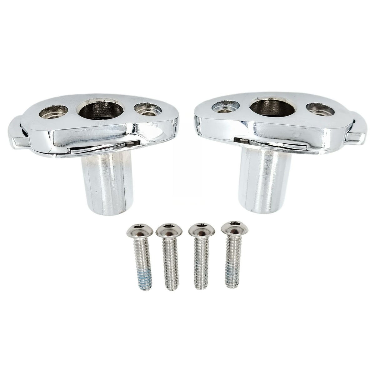 フリーホイーラー、ロードグライド3 デタッチャブル・シーシーバー用 ドッキングハードウェア (クローム)