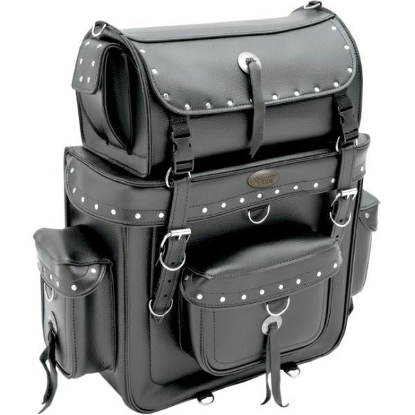 All American Rider WEEKENDER シーシーバー ツーリングバッグ　スタッズ-01