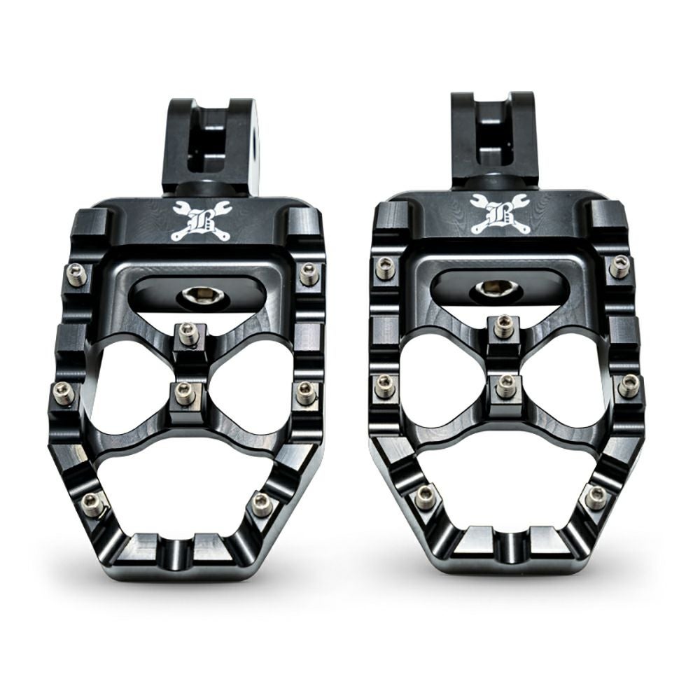 MXエボリューション パッセンジャーフットペグ (ブラック)