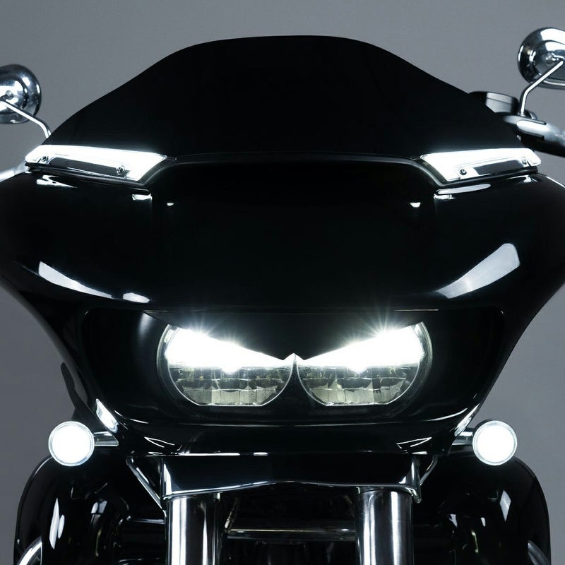 ルミプロ・LEDウィンドシールドトリム (クローム)