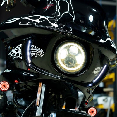 ローライダーST、エルディアブロ LEDウィンドシールドトリム (ブラック 