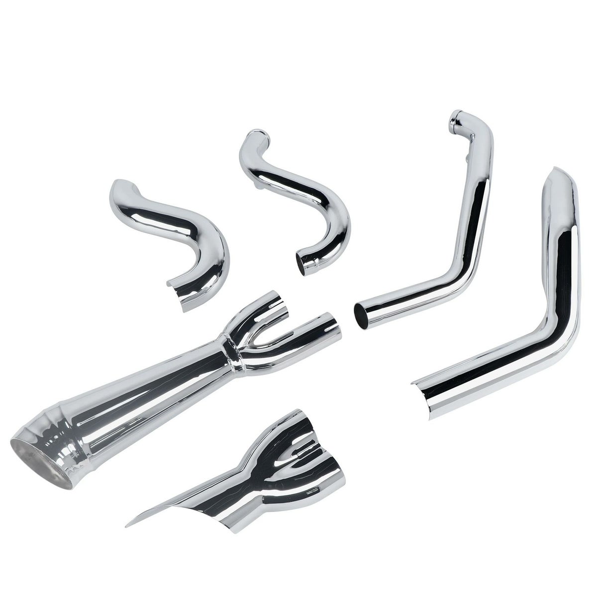 ショート 2-1フルエキゾーストマフラー (クローム)5