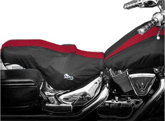 BikeSheath シート＆タンクカバー 黒／ワインレッド-01