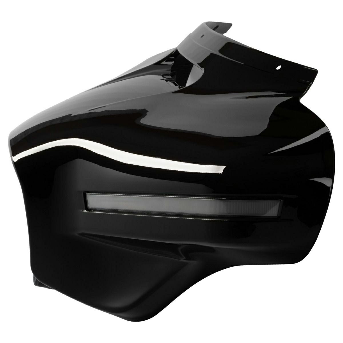 LEDウィンカー内蔵 バットウィングフェアリング (ビビッドブラック)5