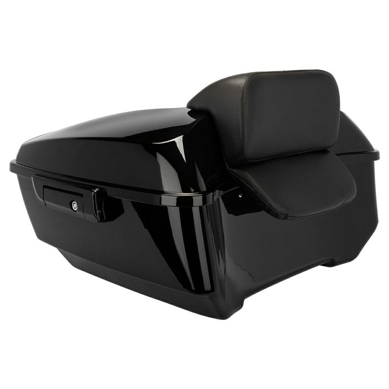 キングツアーパック バックレストパッド付 (ビビッドブラック)