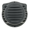 Rough Crafts フィンデザイン ラウンドエアクリーナー ツインカム・ケーブルスロットル用 マットブラック