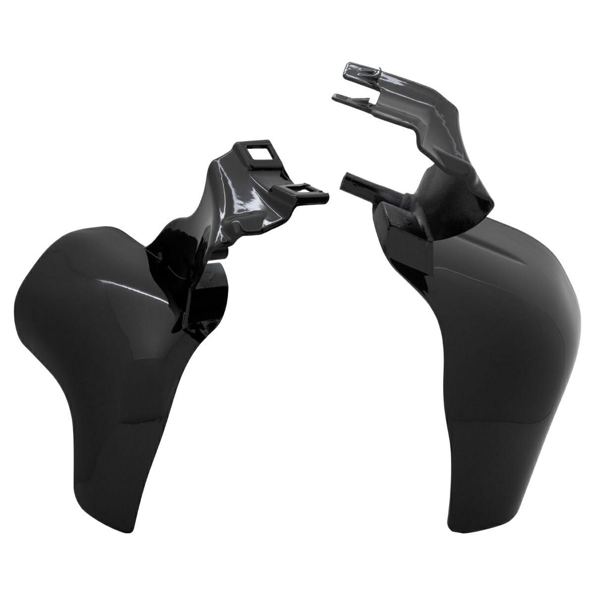 M8ソフテイル エアデフレクター (ビビッドブラック)4