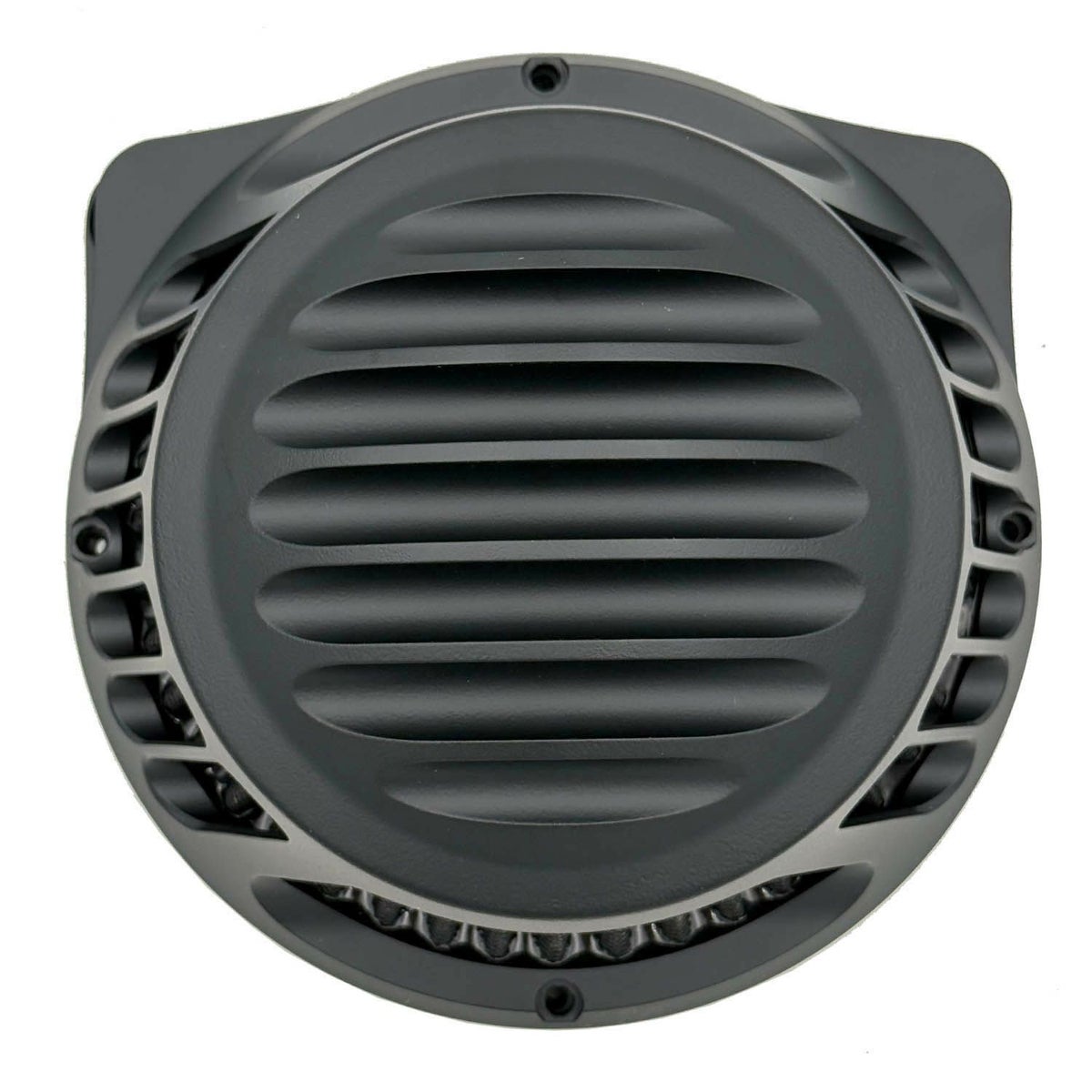 Rough Crafts フィンデザイン ラウンドエアクリーナー スポーツスター用 マットブラック