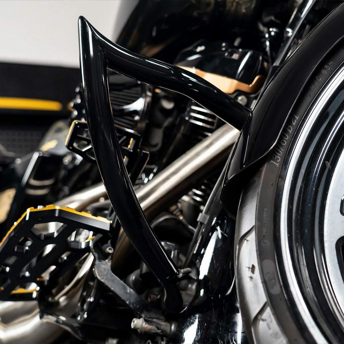 ハボック・チョップドエンジンガード (ブラック)5