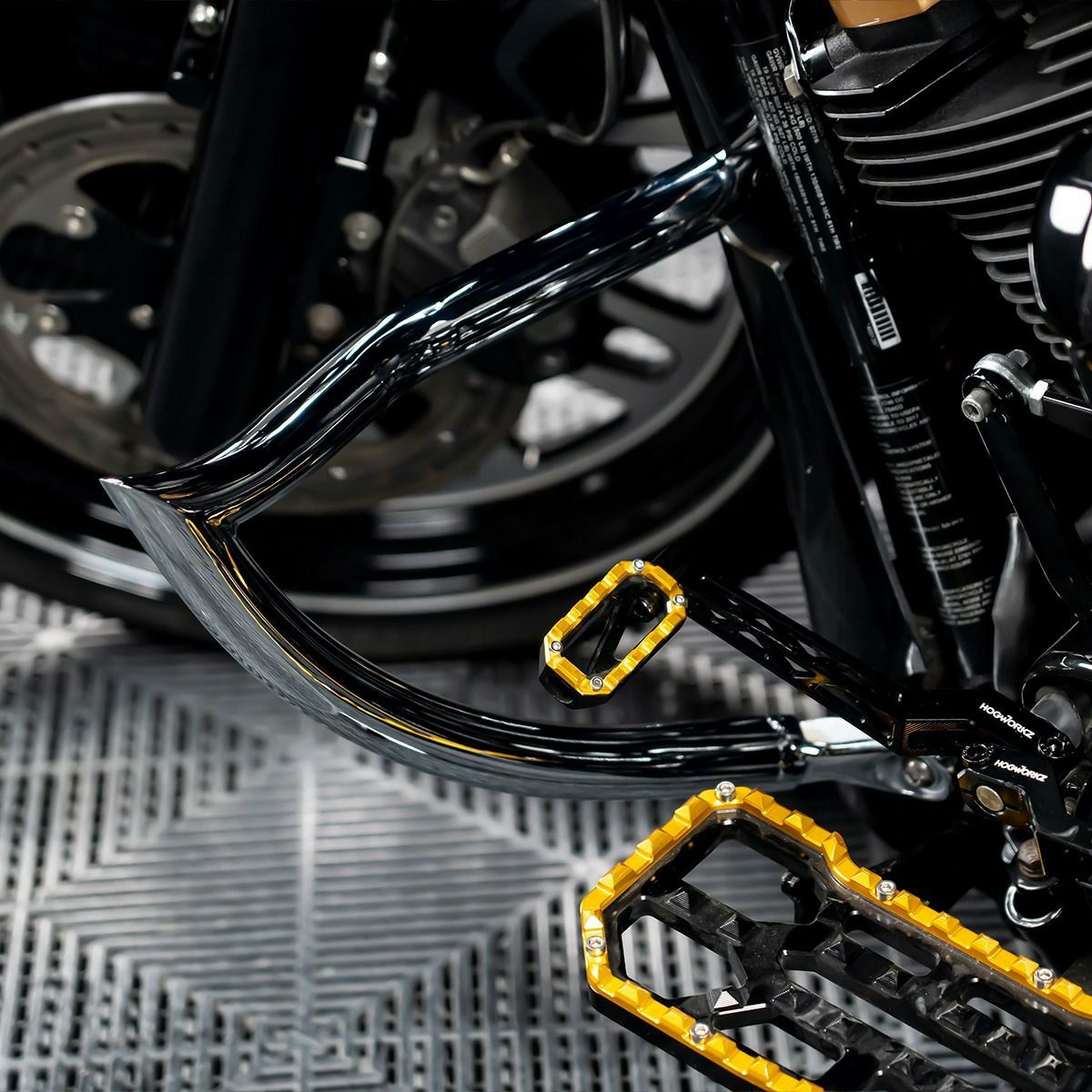 ハボック・チョップドエンジンガード (クローム)2