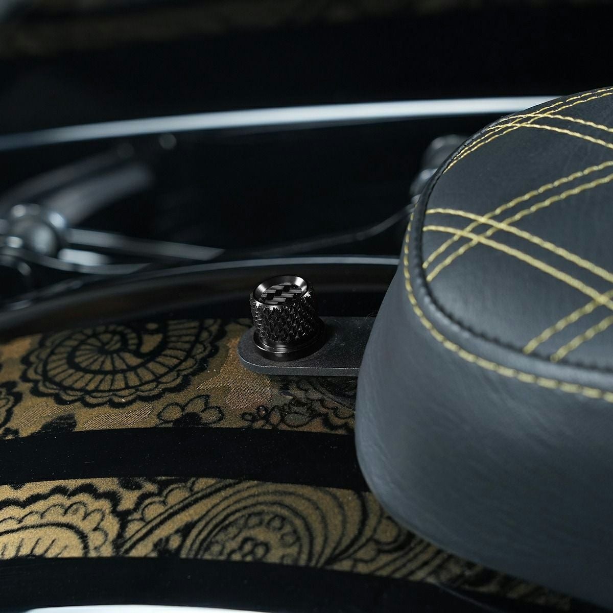 カーボンインサート・ハーレー用 シートスクリュー (ブラック)3