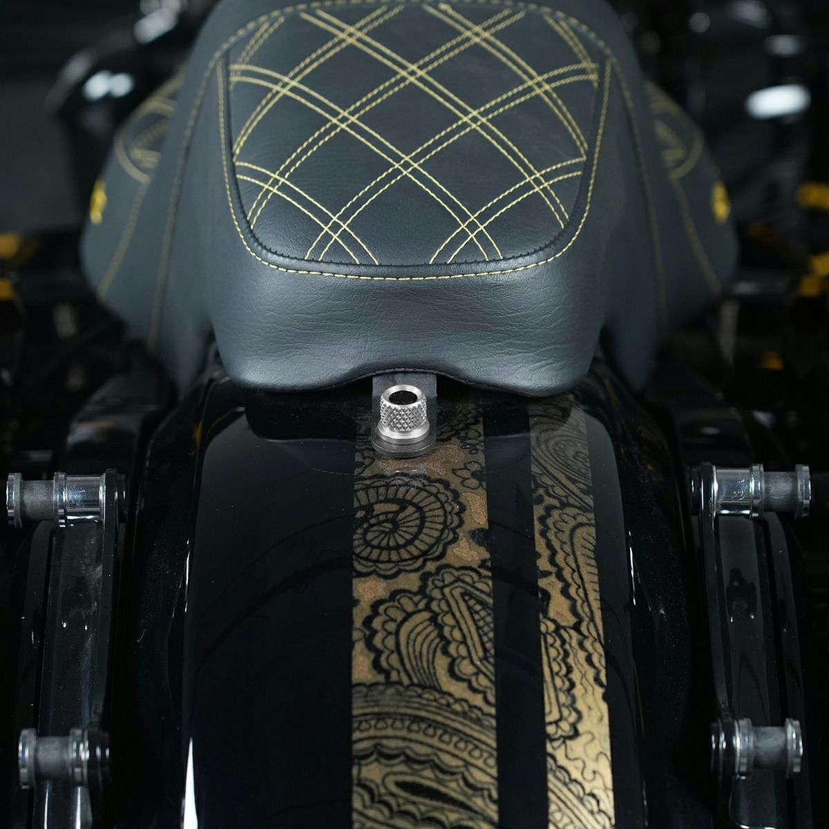 カーボンインサート・ハーレー用 シートスクリュー (シルバー)1