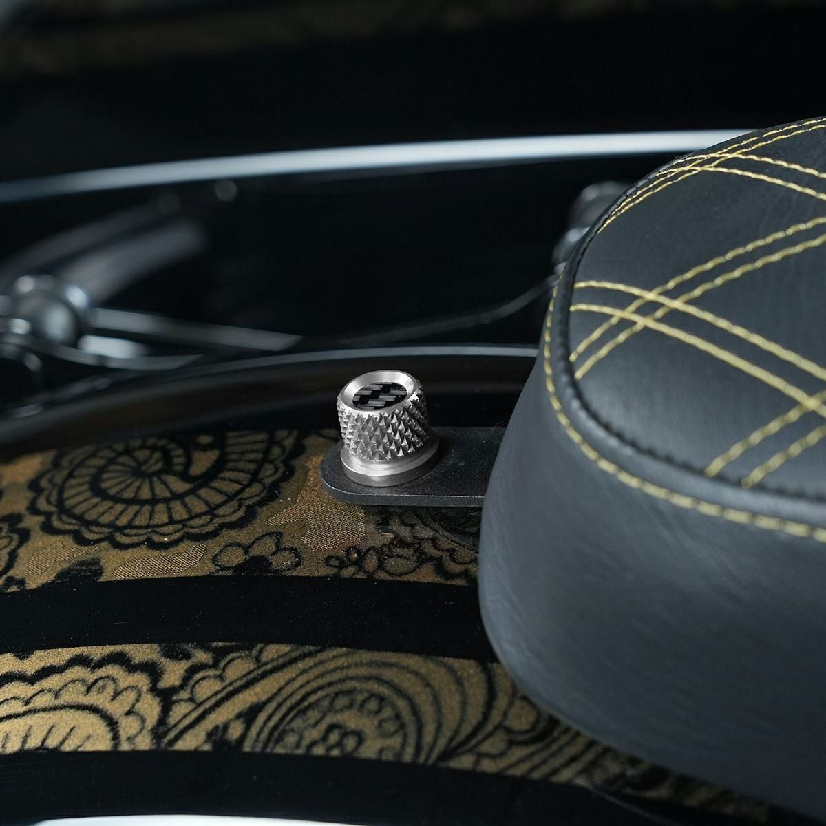 カーボンインサート・ハーレー用 シートスクリュー (シルバー)3