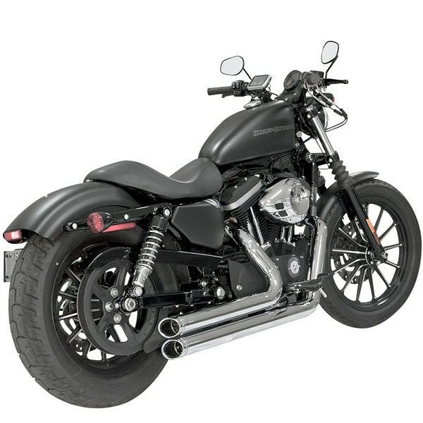 S＆S POWERTUNEマフラー エンドキャップ クローム スラッシュカット-02