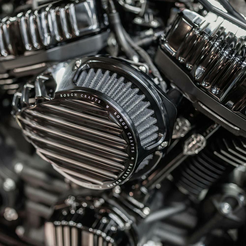 Rough Crafts フィンデザイン・エアクリーナー ブラック 2024以降