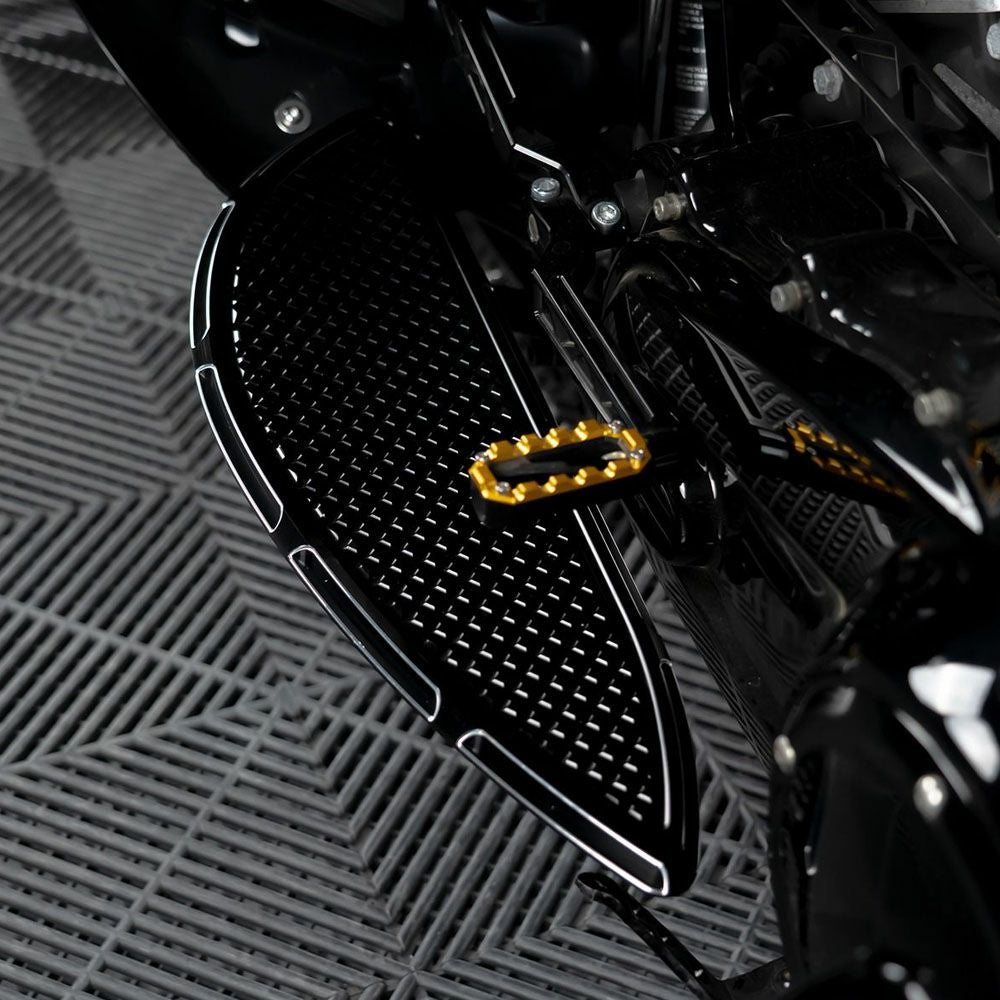  HOGWORKZ ヘイターズ・フロアボード ブラック ツーリング、トライク、ソフテイル 1