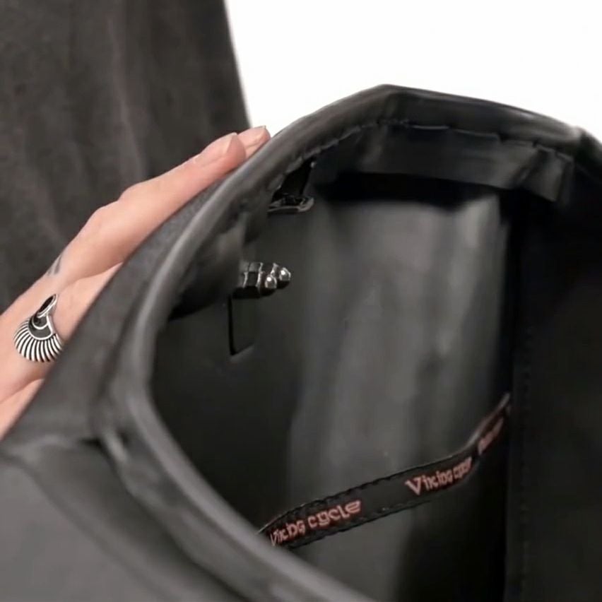 Lameller Raven エクストララージ サドルバッグ 36L (レザーラップ)4